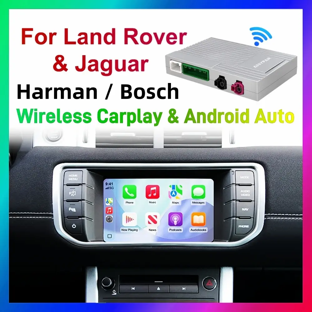 Android auto sem fio carplay para land rover/jaguar/range rover/evoque/discovery 2012-2018 reprodutor de carro de navegação multimídia - 1
