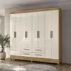 Guarda-roupa Casal 8 Portas 4 Gavetas Sem Espelho - 1