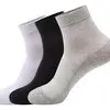 Kit 10 Pares Meia Cano Médio Masculina Feminina Lisa Algodão - 1