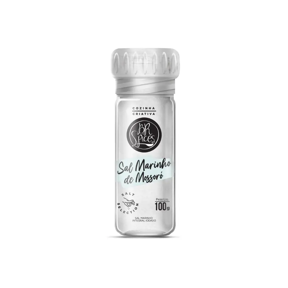 BrSpices - Moedor Sal Marinho de Mossoró BR Spices 100G - 1