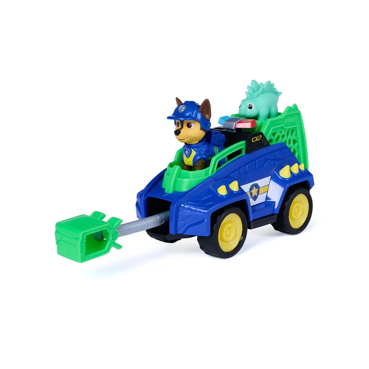 Sunny, Patrulha Canina, Veículo Chase Dino Movie com Dinossauro | Carrinho do Chase com Dinossauro, Boneco Incluso, Patrulha Canina Aventura Dino - 1