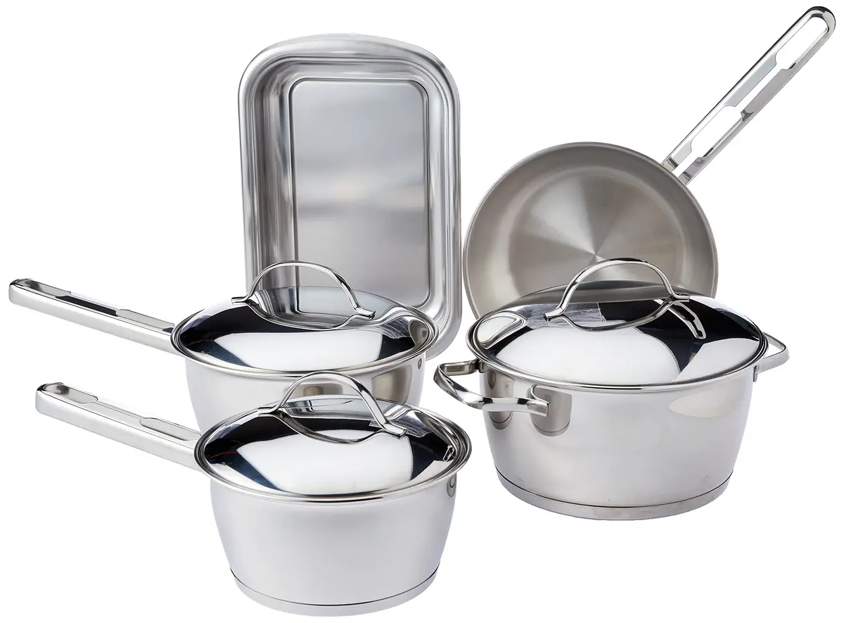 Jogo de Panelas em Aço Inox 5 peças Allegra Tramontina