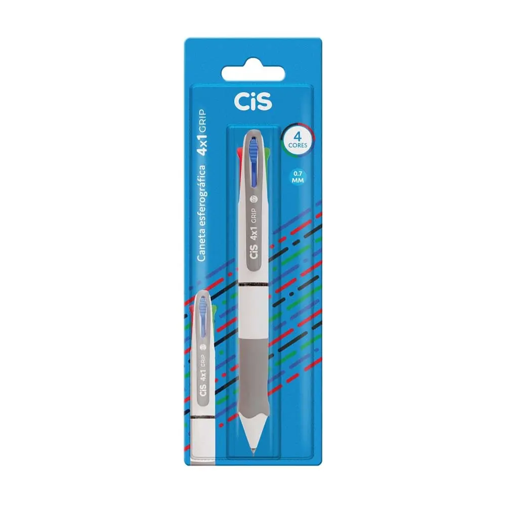 CIS 4X1 GRIP Caneta Esferográfica - Blister com 1 unidade - 1
