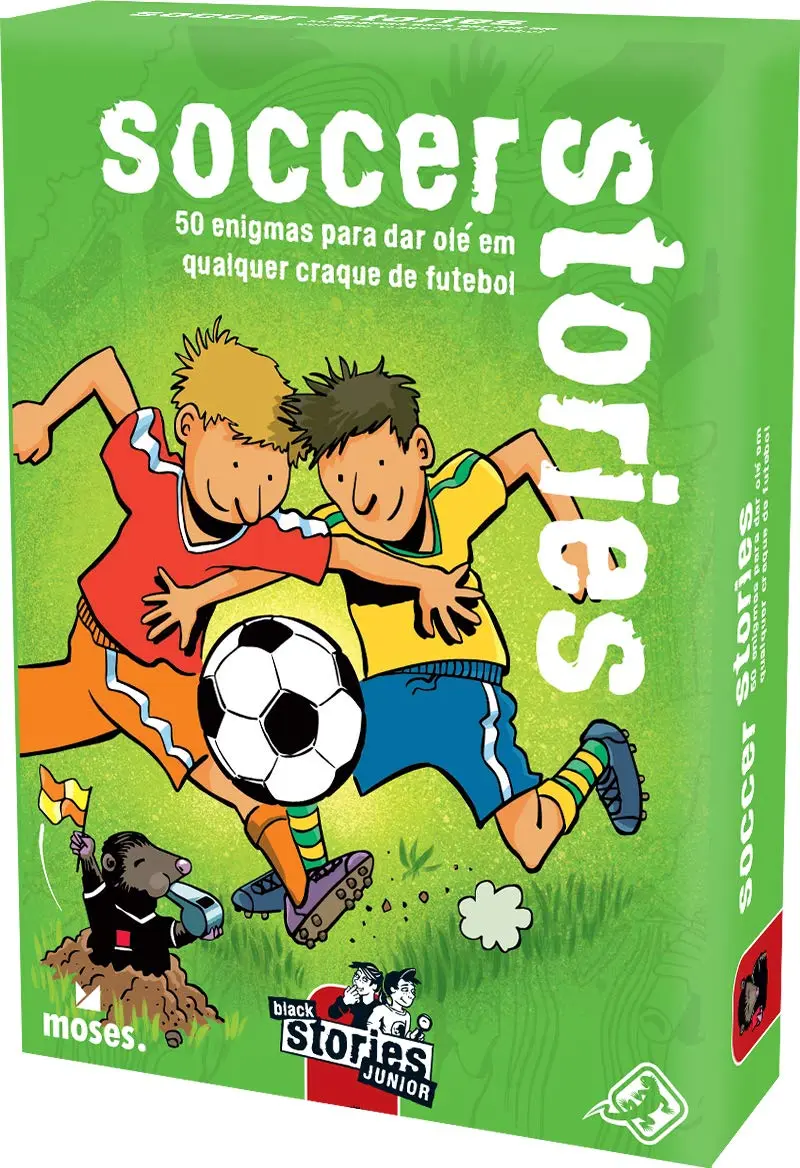 Galápagos, Histórias Futebolísticas (Soccer Stories), Jogo de Enigmas para Amigos, + 2 jogadores, 15 minutos por partida
