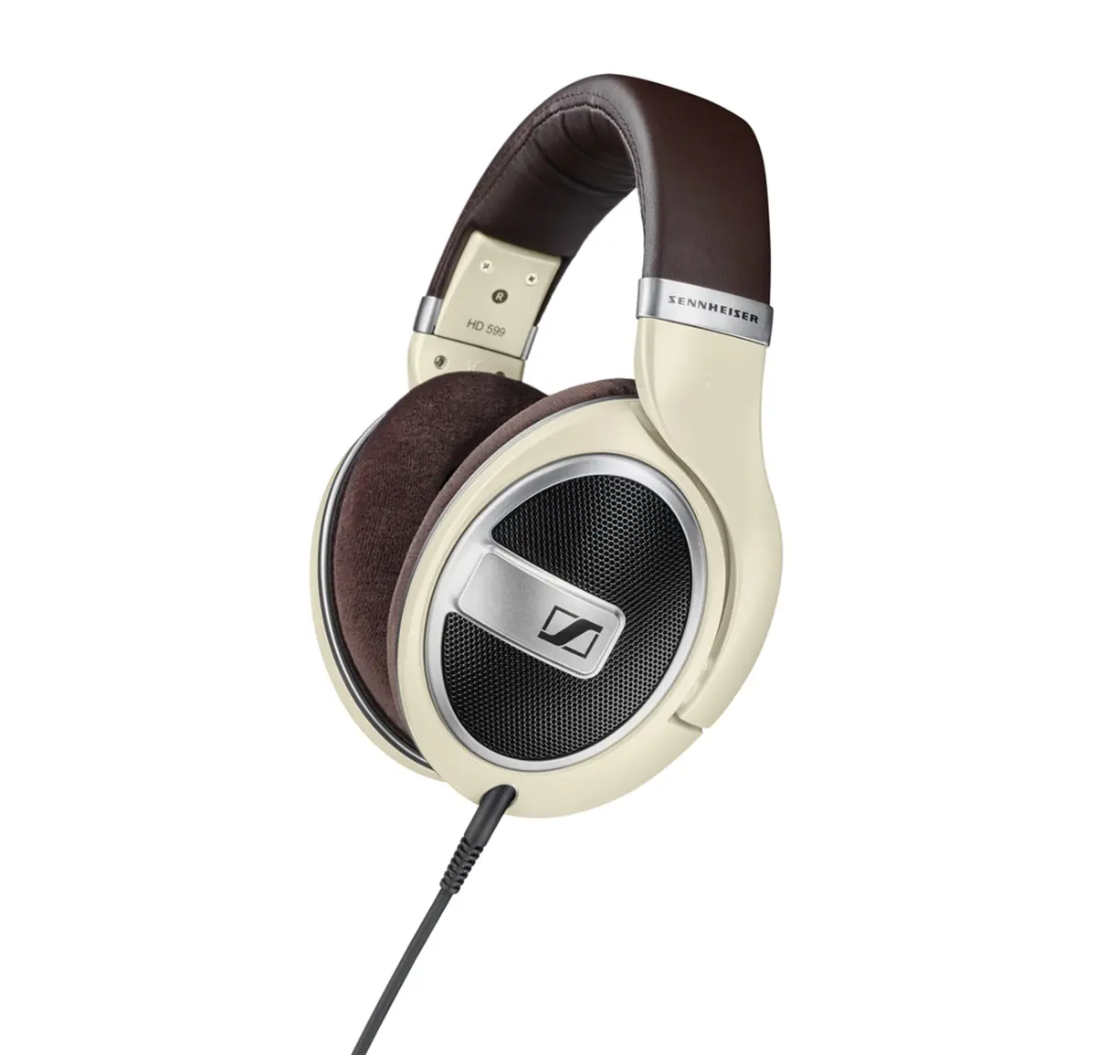 Fones de Ouvido Circoauricular, Audiófilo, Sennheiser, HD 599, Marfim