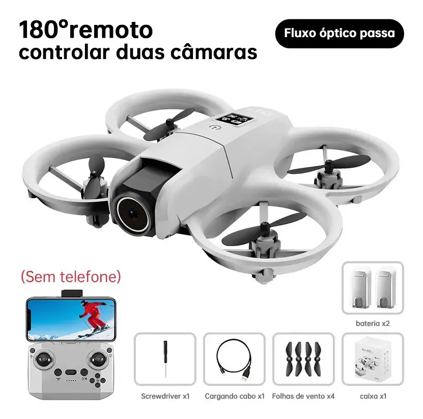 Drone Neo Com Câmera 4k Full Hd Wifi Cor Cinza 2 Baterias thumbnail 6