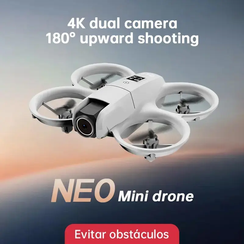 Drone Neo Com Câmera 4k Full Hd Wifi Cor Cinza 2 Baterias thumbnail 7