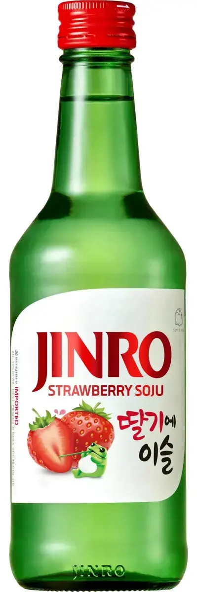 Jinro Soju Sabor Morango 360ml Vol 13% Coreana 802007