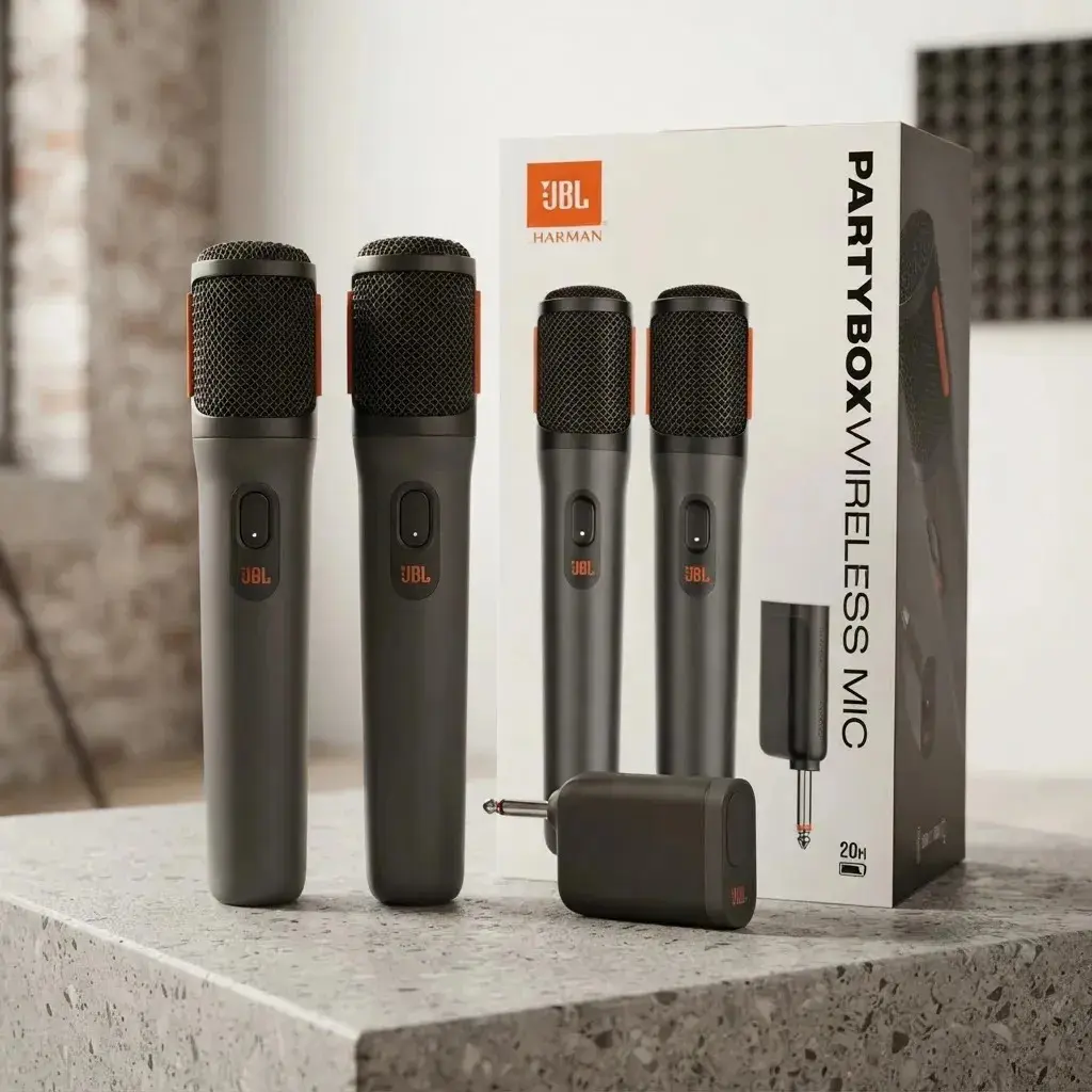 Microfone sem fio Jbl Partybox Professional Dual Dynamic Black