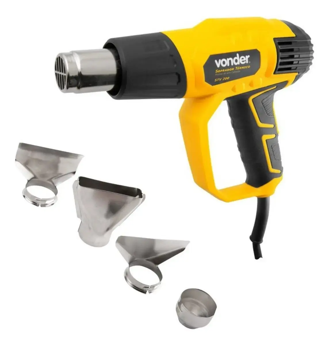 Soprador Térmico Pistola Vonder Ar Quente 3 Estágios 2000w Profissional Acessórios Voltagem