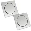 Kit 2 Ralos Click Inox 10x10 p/ Banheiro - 1