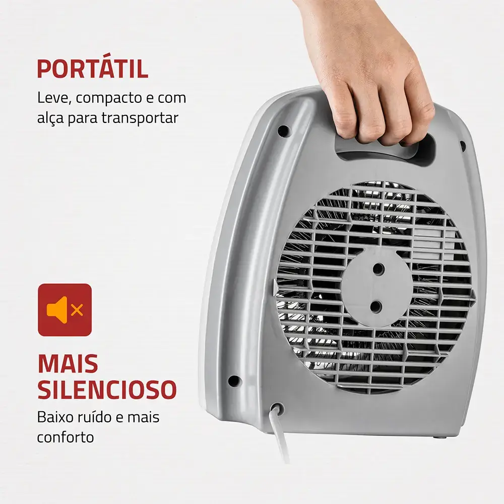 Aquecedor A Ar, Mondial 1500W A-08 thumbnail 3