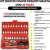 [Moedas R$14,16] Kit de Chaves, Jogo de Catraca Reversível Soquetes 46 Peças  - 1