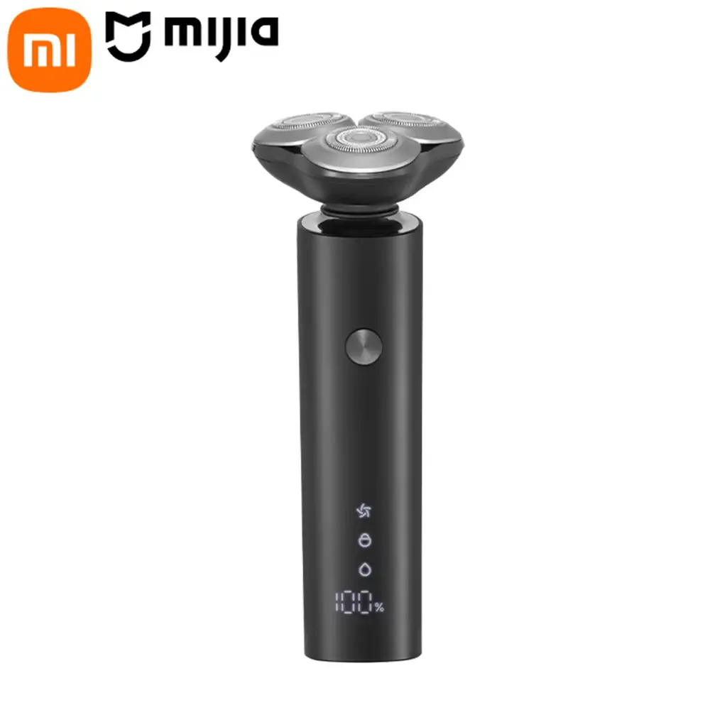 Barbeador Elétrico Xiaomi Mijia S101, Máquina de Barbear Aprimorada para Homens, à Prova d'Água, para Barbear a Seco e Molhado, Aparador de Barba
