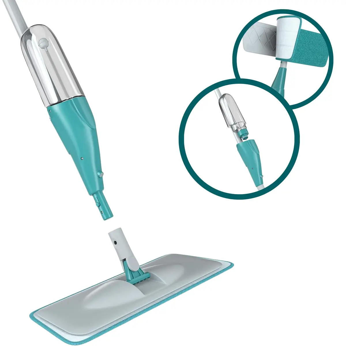 Mop Spray FIT com reservatório 365ml, Borrifa Limpa e Seca , MOP0556, Flash Limp - Verde - 1