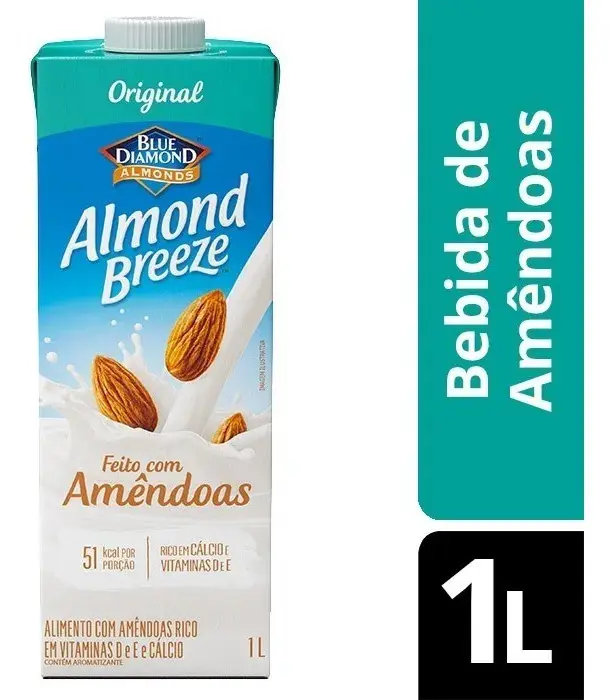 Bebida Vegetal de Amêndoas Original Almond Breeze 1L