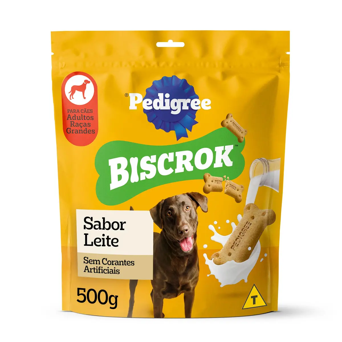 Biscoito Pedigree Biscrok Para Cães Adultos Raças Grandes, 500 g