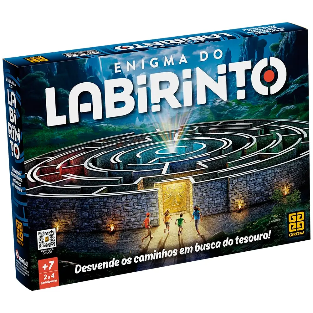 Enigma Do Labirinto, 2 a 4 Jogadores, Jogo de Tabuleiro, a partir de 7 anos