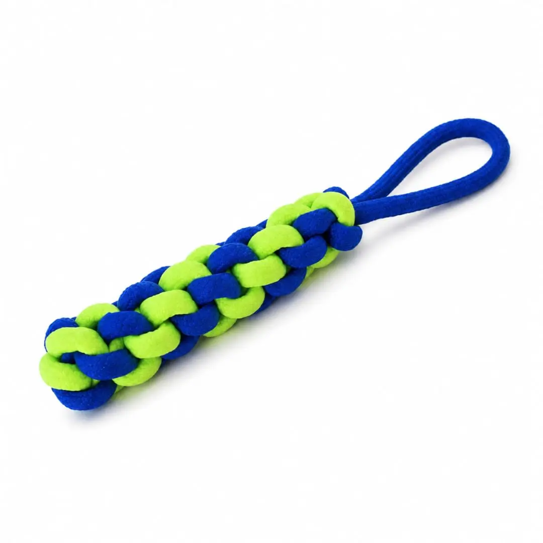 Brinquedo de Corda para Cães com Alça Trançada para Puxar Morder e Brincar com seu Pet