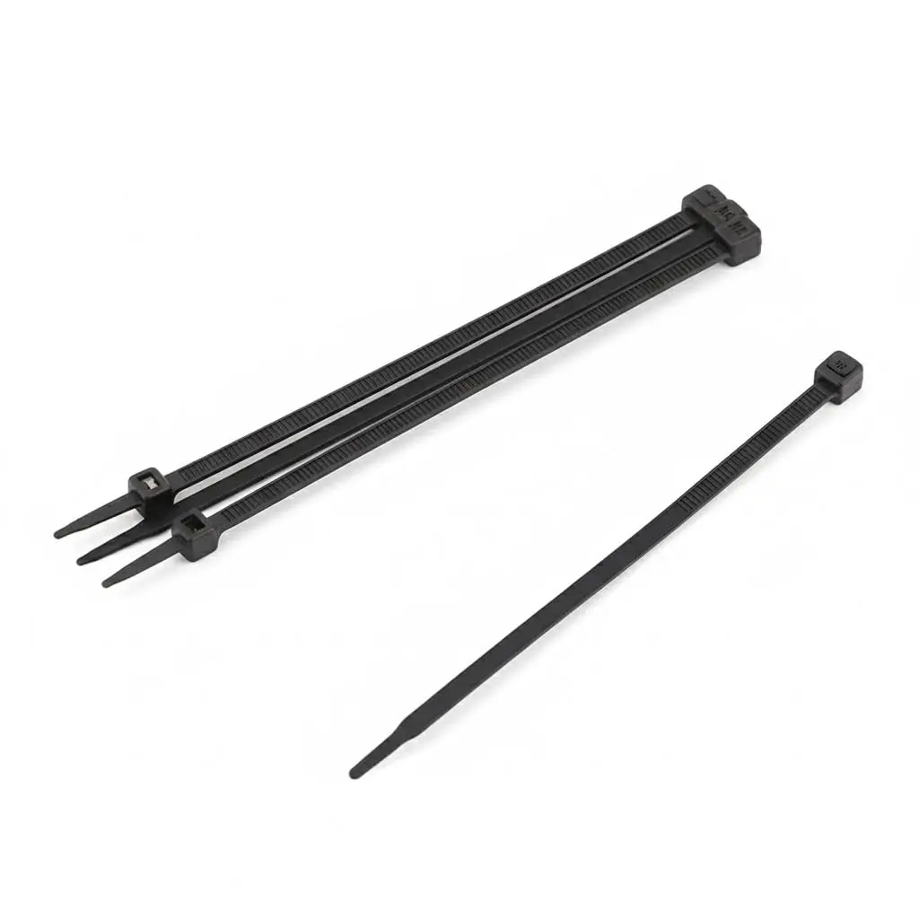 Abraçadeira de Nylon Preta Enforca Gato 48mm x 200mm, 100 Unidades | Ideal para Organização de Cabos, Ideal para Organização de Fios, Para Trabalhos Rápidos