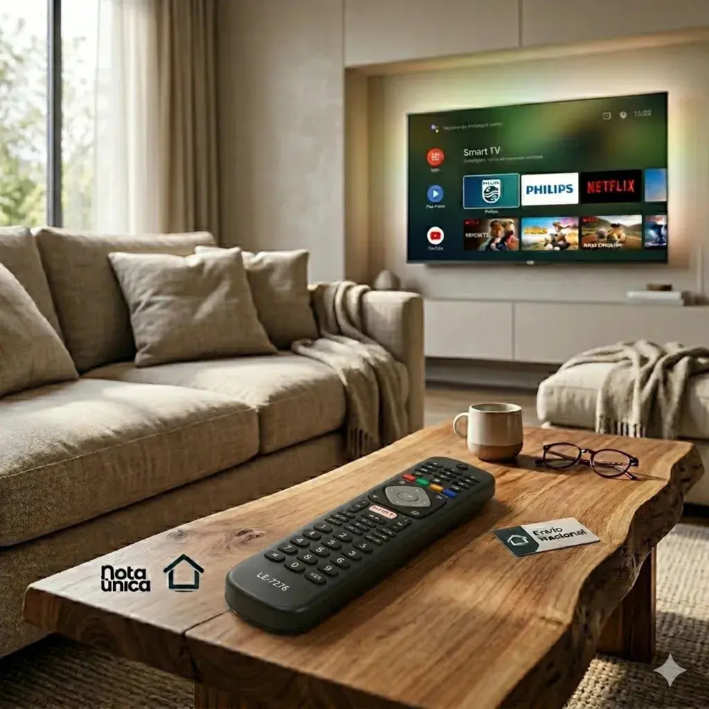 Controle Remotos Para Tv Philips Smart Lcd E Led Com Tecla Netflix E Pilhas thumbnail 5