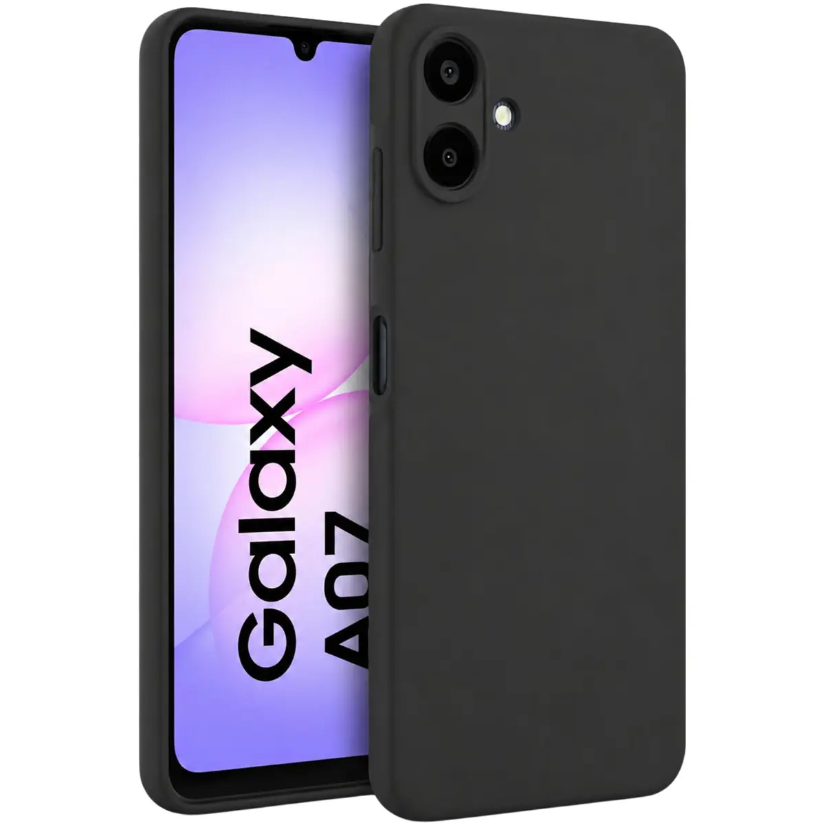 Capa para Samsung [Galaxy A07] Capinha Premium Ultra Slim Case com Proteção de Camera, Anti Impacto e Resistente, Anti Riscos, Leve, Aveludada e Design Elegante (Preto)