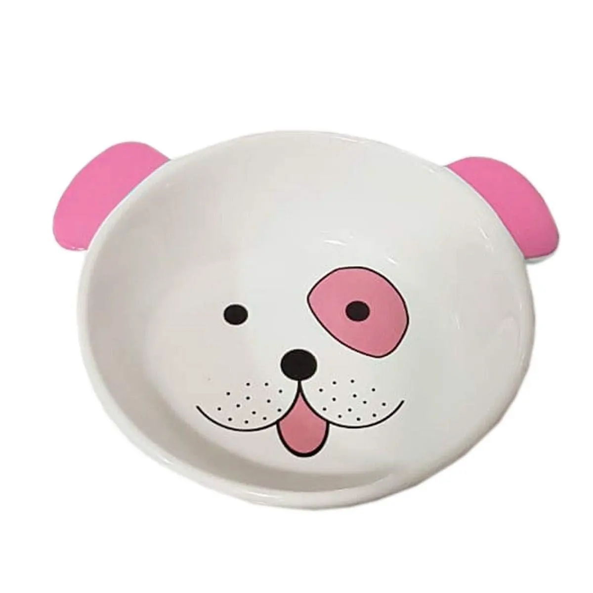 THE PETS - Comedouro Porcelana Face Dog Rosa 350 mL