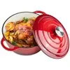 [Prime] Ferro fundido esmaltado para forno holandês de 6 litros com tampa  - 1