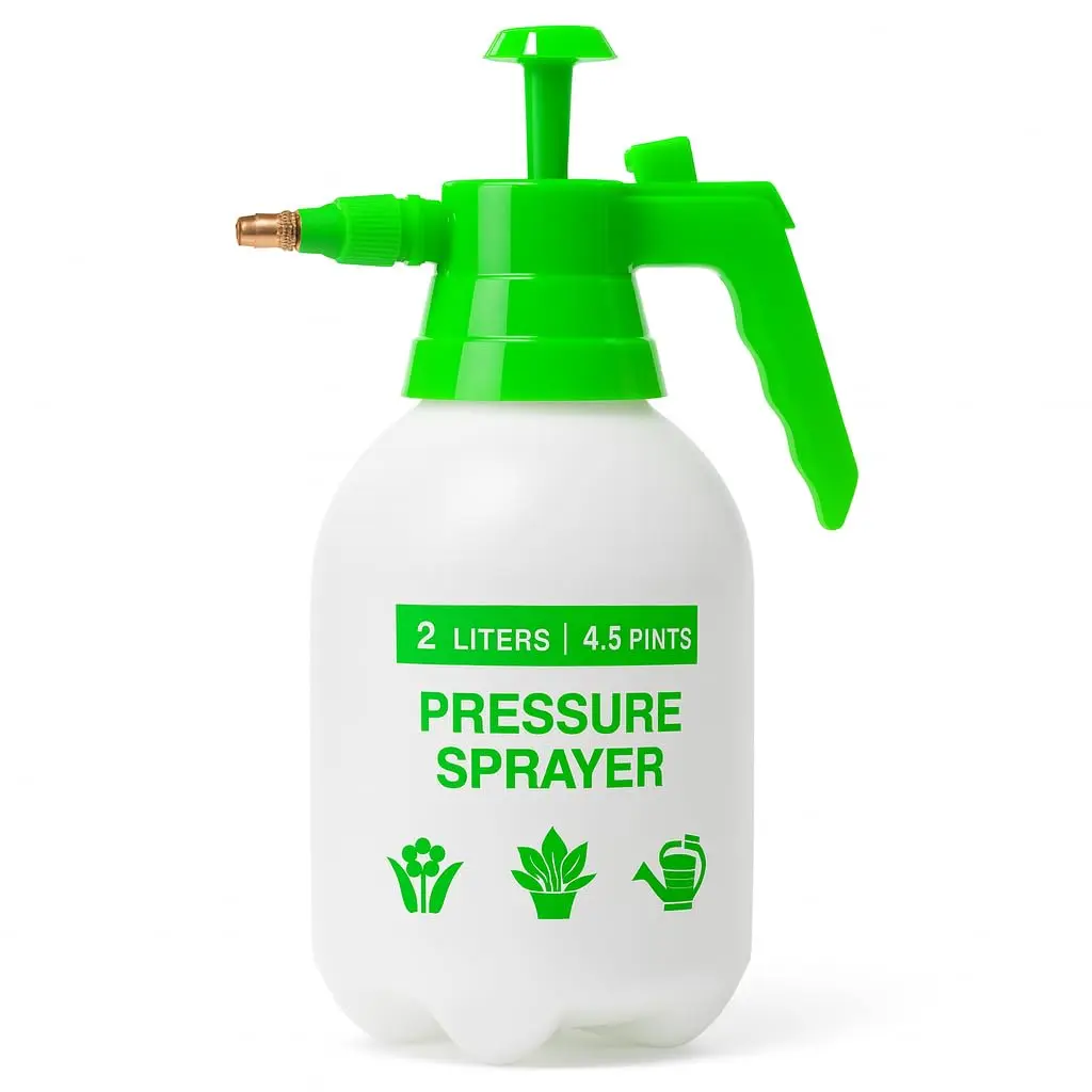 Pulverizador Borrifador Manual 2 Litros Ômega | Pulverizador manual 2 litros com bico ajustável, pressão manual e uso versátil para jardinagem, limp