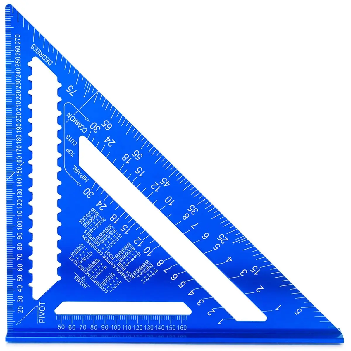 Esquadro Profissional Marceneiro em Alumínio Triangular de 12 Polegadas | Ferramenta 3D, Desenho, Prototipagem, Modelagem, Engenharia, Construção, Arquitetura, Design de Interiores, Design de Móveis