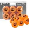 Kit 6 Bolas De Tênis De Mesa Bolinhas De Ping Pong Laranja 3 Estrelas Vollo Abs 40mm - 1