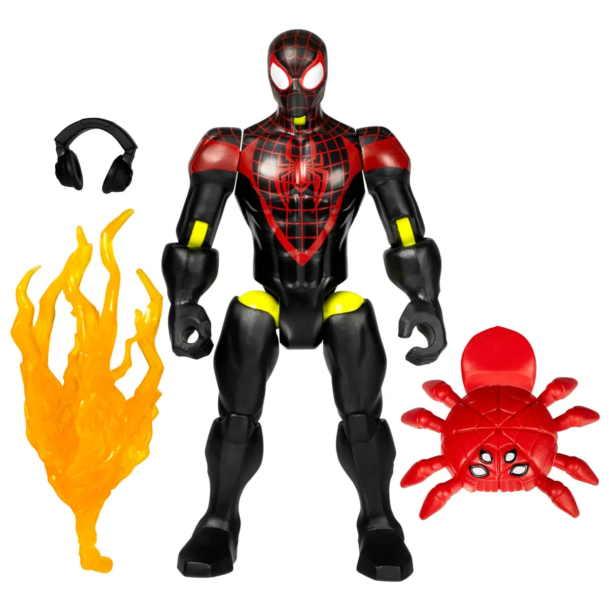 Marvel Mixmashers Miles Morales Homem-Aranha Figura de Ação Personalizável com Acessórios Escala 12 Cm Brinquedo para Crianças a Partir de 4 Anos