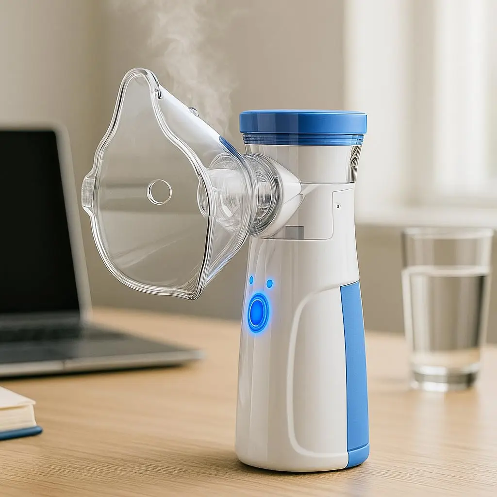 Nebulizador Premium Portátil Ultrassônico, Inalador Silencioso, VARENZIA | Silencioso, Recarregável, Infantil E Adulto, Alívio Respiratório, Ultrassônico