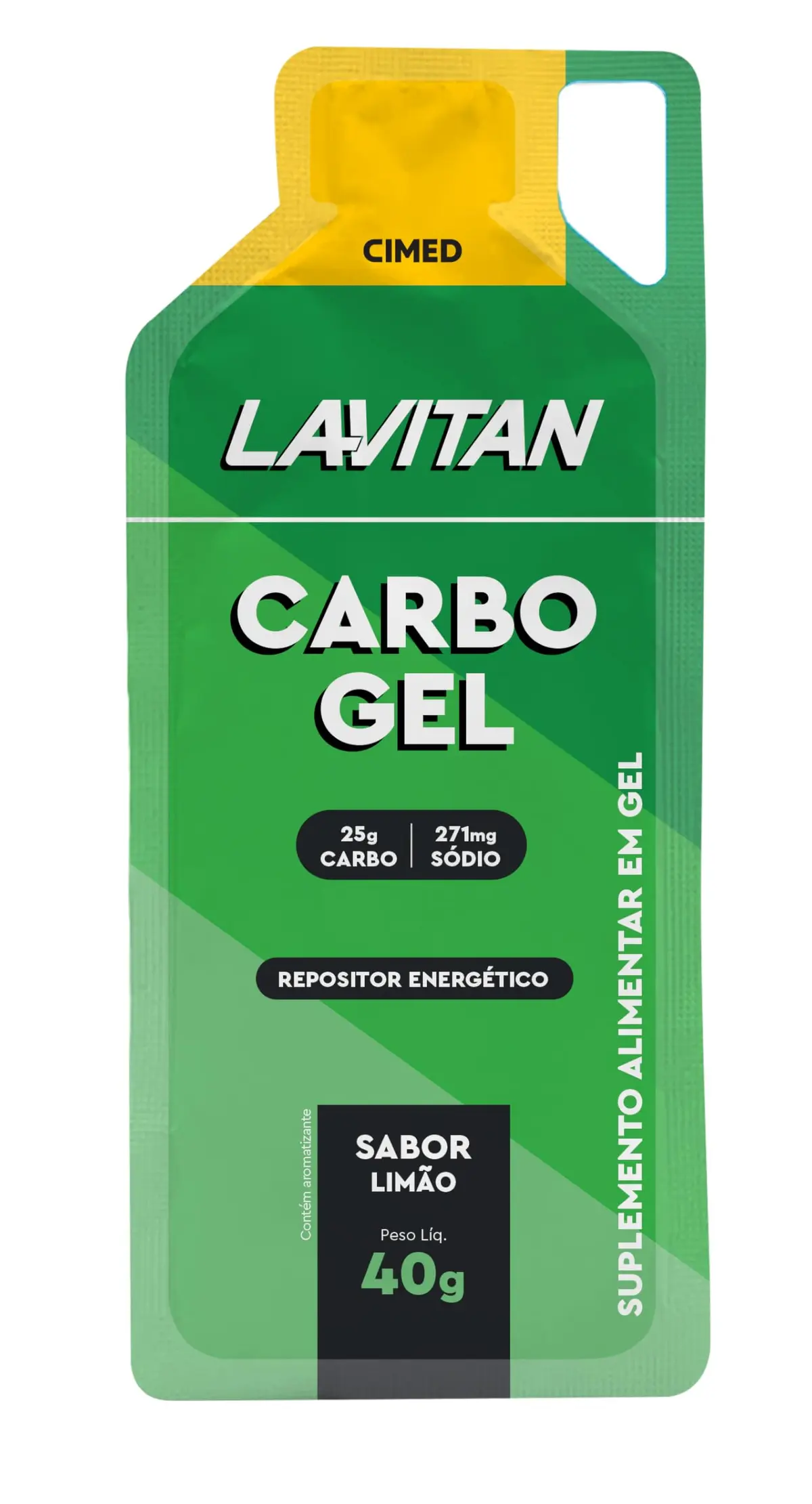 Lavitan Carbogel Sabor Limão 40g com 10 unidades