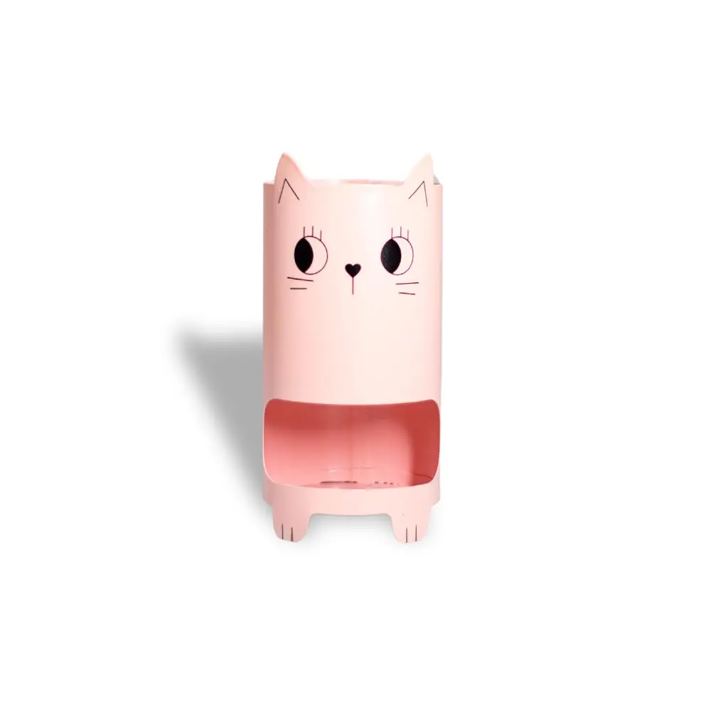 Porta Caneta, Porta Lápis, Suporte de Caneta para mesa, Organizador de mesa, Organizador Multiuso Lápis, Gata Mimi, Metal - GEGUTON