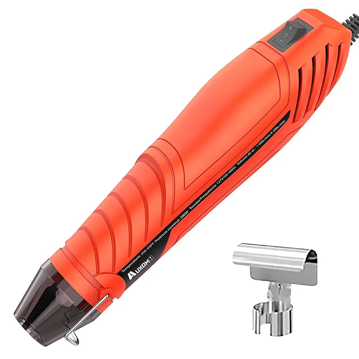 AUXOM Soprador Térmico 110V Mini Pistola Ar Quente Portátil 300W 2 Níveis Temperatura Ferramenta Elétrica de Calor para Artesanato e Reparos Domésticos