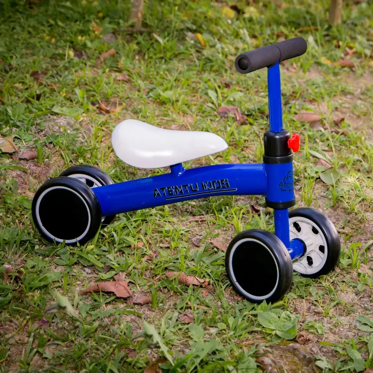 Bicicleta Infantil De Equilíbrio Sem Pedal Andador 4 Rodas Cor Azul thumbnail 7