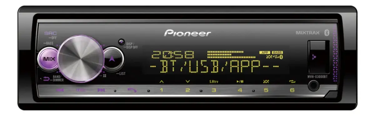 Som Automotivo Pioneer Mvh X3000BT Com USB e Bluetooth e Radio - 1