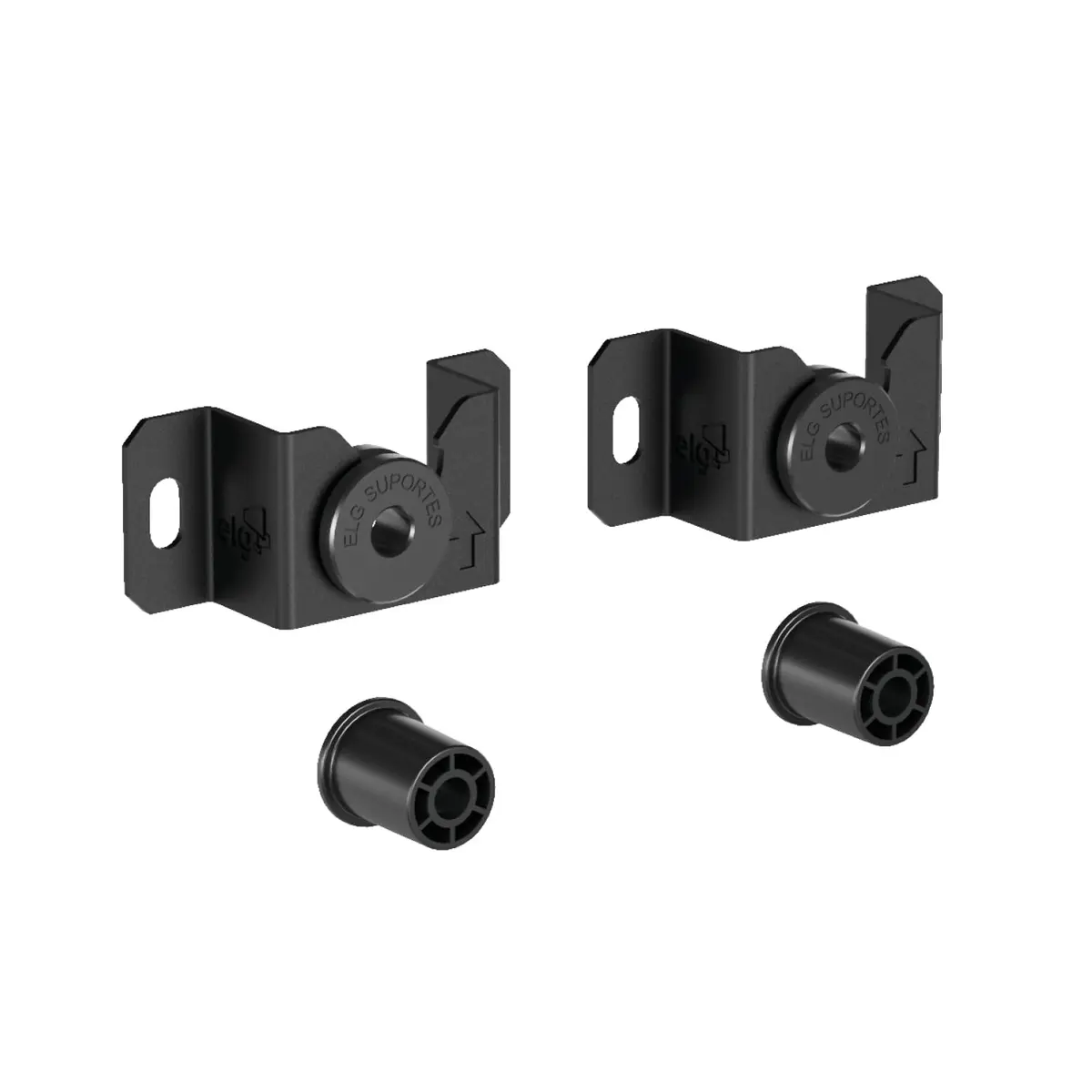 Suporte Fixo Universal de Parede, Capacidade até 100 kg Padrão VESA 75x75 a 800x400mm, TVs 14" a 100", Preto, UNI100, ELG
