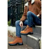 Bota Masculina Adventure Couro Pantanal Brasil Clube do Sapato de Franca DFT Track Traill Castor