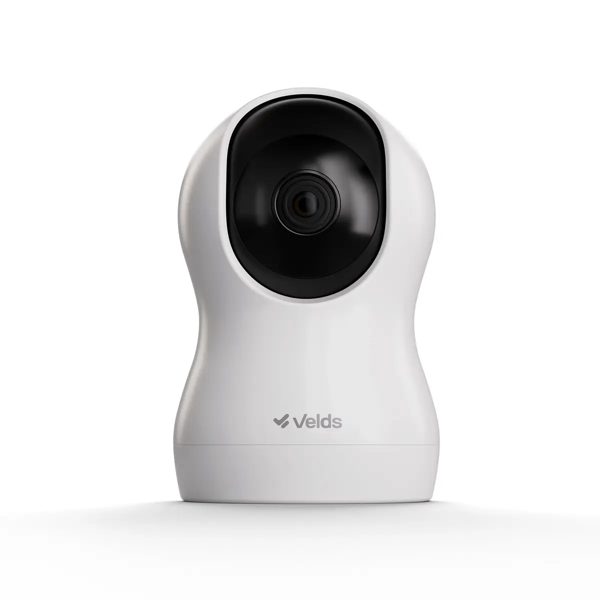 Câmera Inteligente 360° Wi-Fi Velds, 1296p 2K, Visão Noturna, Rastreamento de Movimento, Detecção de Corpo Humano, Áudio Bidirecional, Até 256GB de Armazenamento Local, Branco
