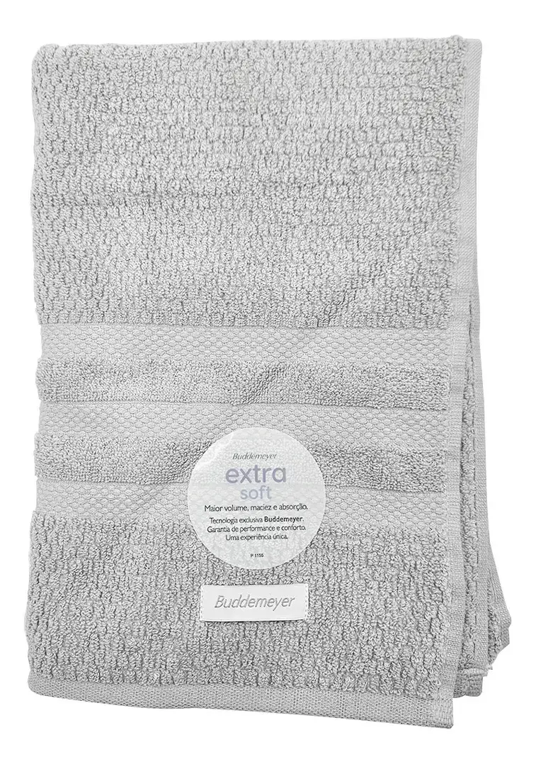 Toalha Buddemeyer Vanilla Banho 100% Algodão Extrasoft Cinza