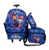 Kit Mochila e Lancheira Infantil Azul Patrulha - 1