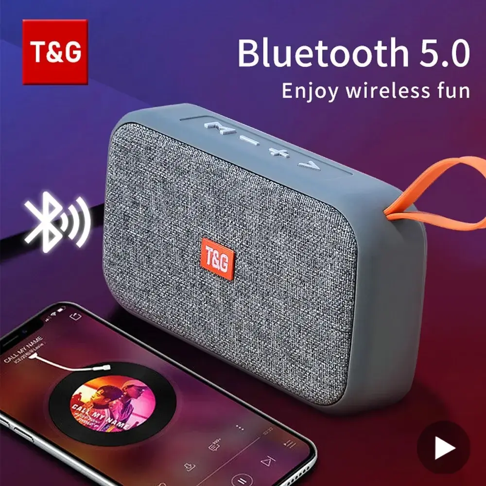 Alto-falante sem fio Bluetooth, Mini rádio portátil, FM impermeável, pequeno subwoofer, caixa de som, música woofer, computador, PC, AUX, FM