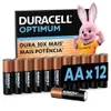[REC/PRIME] Duracell Pilha Optimum AA Pequena Com 12 Unidades - 1