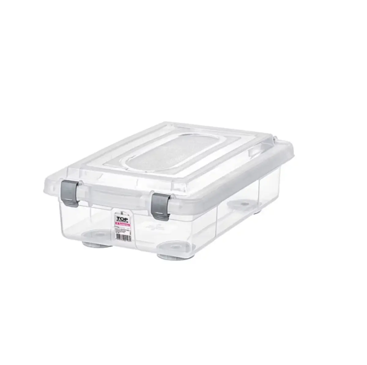 Sanremo - Caixa Organizadora Plástica de 2,3 Litros e Tampa com Travas, Linha Top Stock