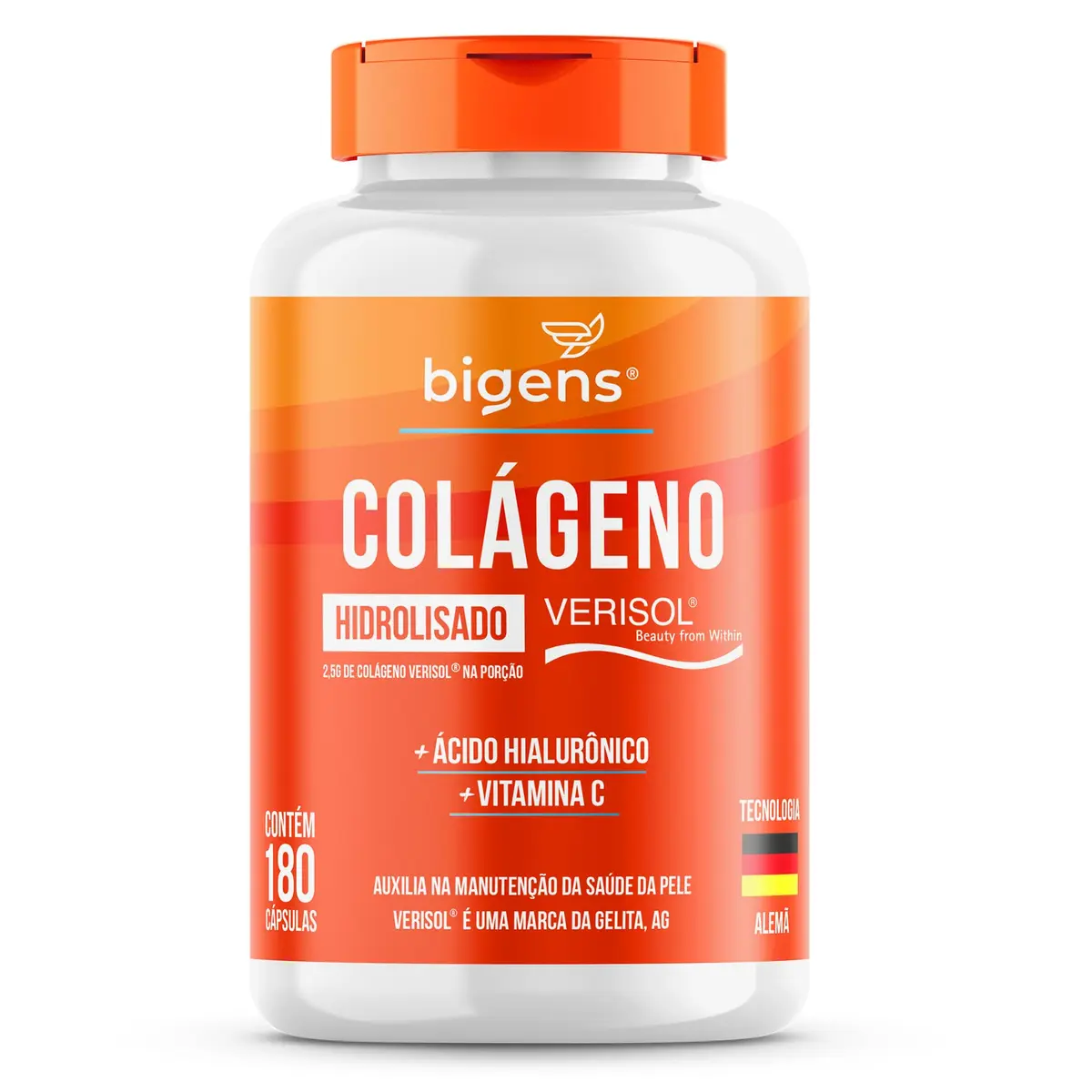 Colágeno Hidrolisado Verisol com Ácido Hialurônico e Vitamina C, Bigens (Unidade)