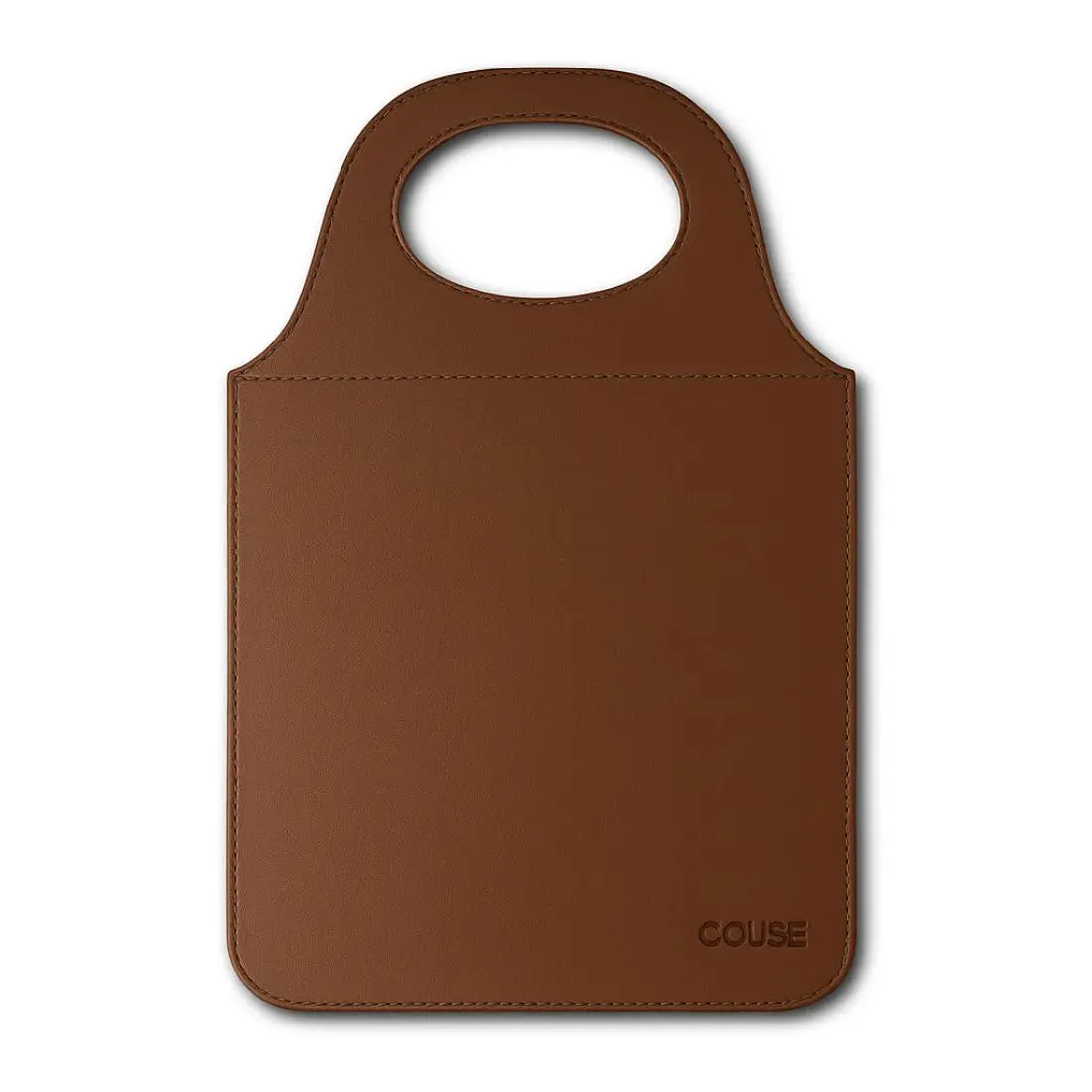 Lixeira Para Carro Couro Ecológico Porta Lixo Universal Premium Couse (Café)