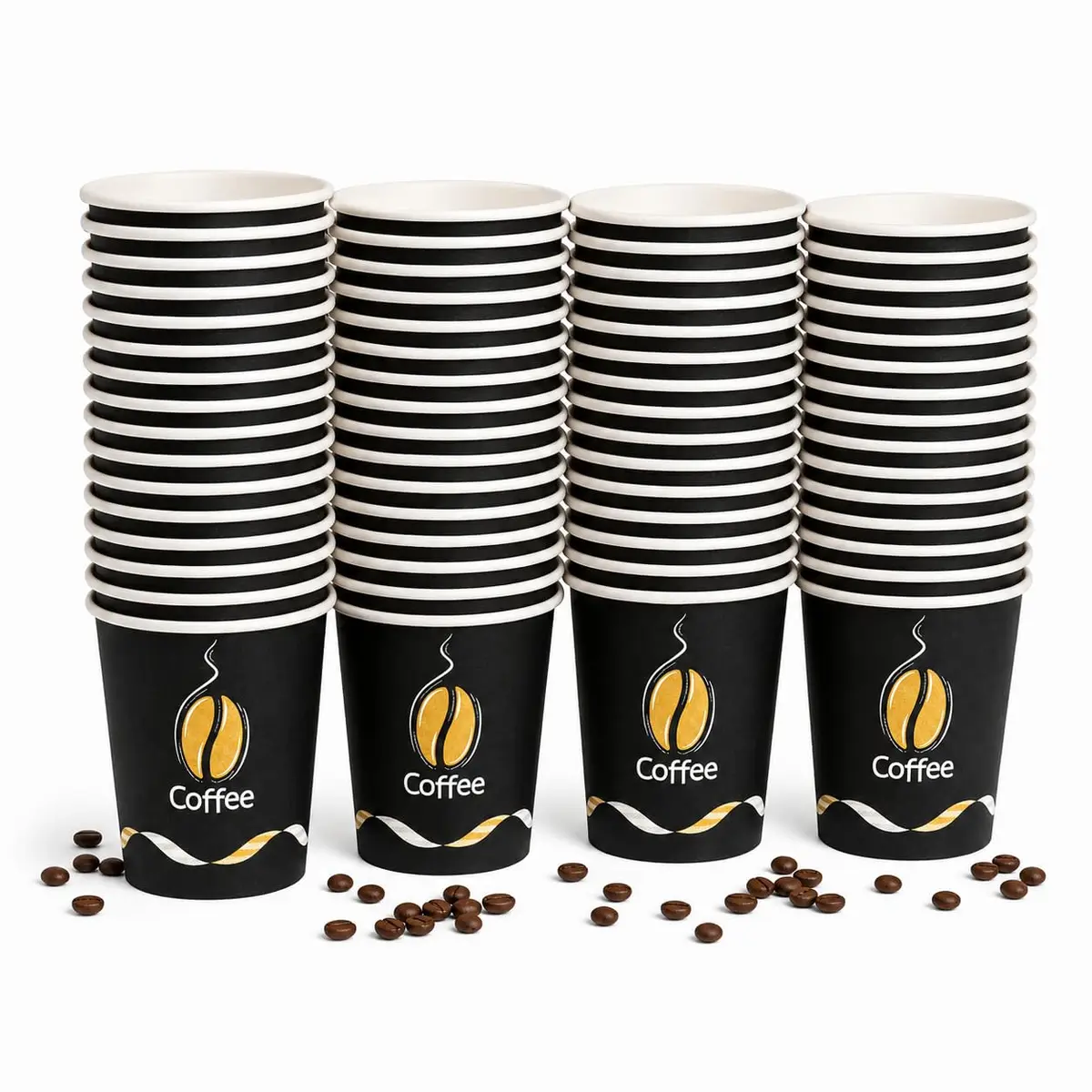 Copo de Papel 60ml Kraft Descartável Estampado para Café - 50 unidades | Ideal para Cafeterias, Escritórios e Eventos
