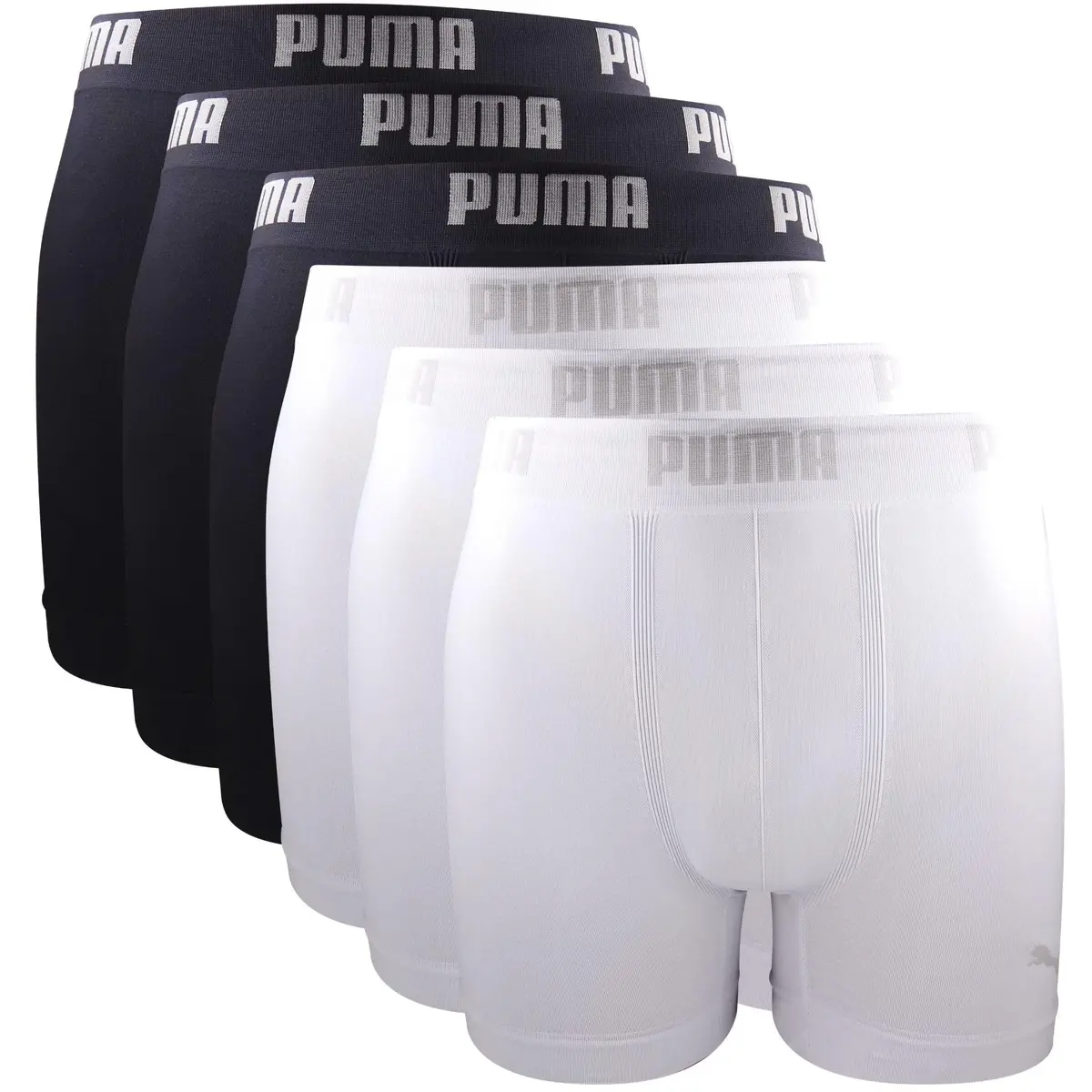 Kit 6 Cuecas Boxer Puma Sem Costura Poliamida Toque Gelado Sport Dry Fit - 1